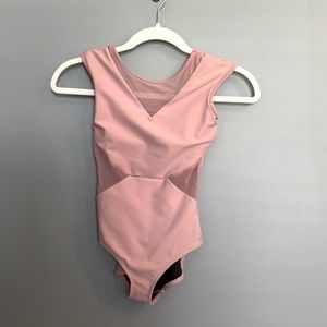 Five Leotard Breakfast at Tiffany style in dusty pink Youth XL